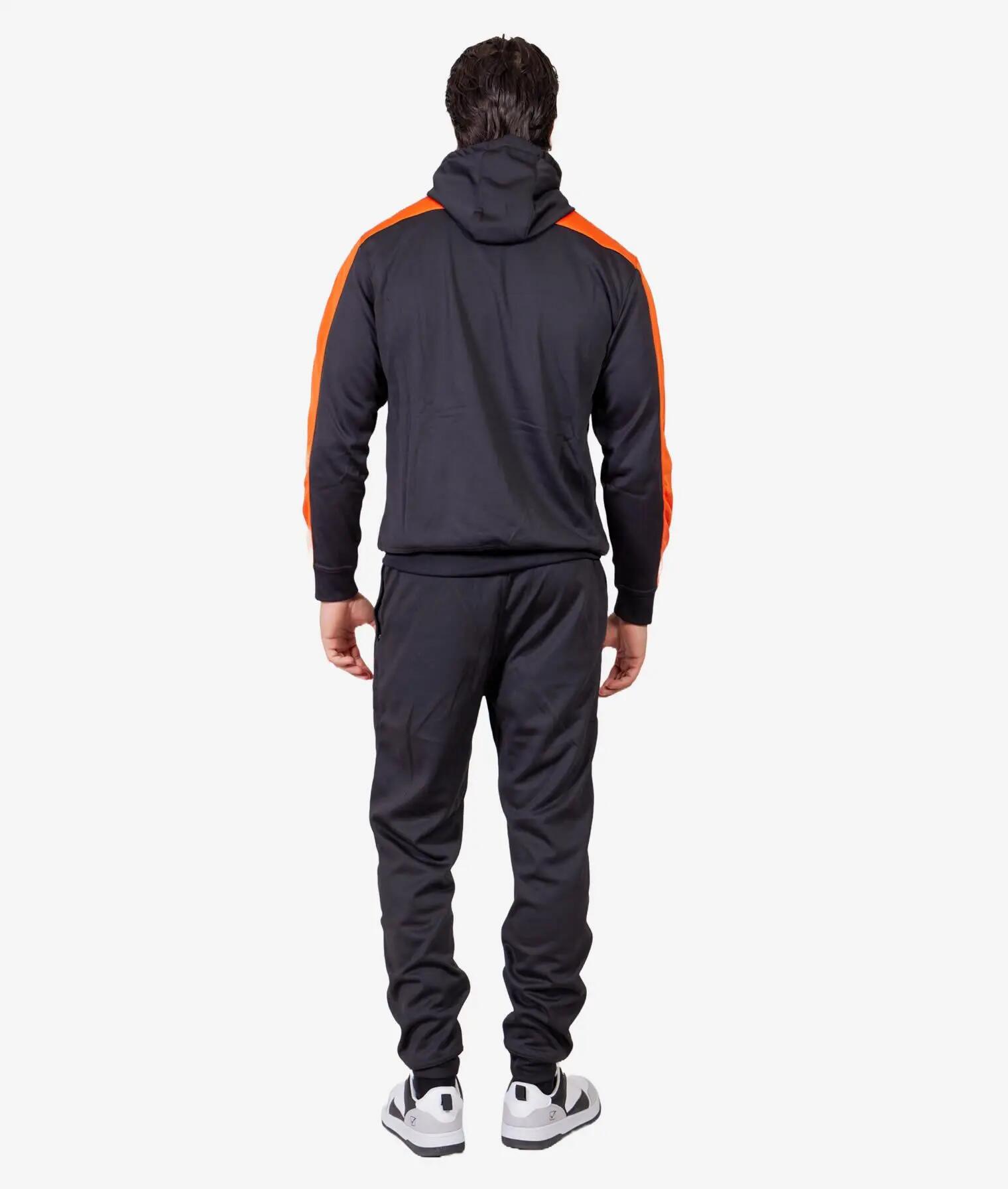 Tute complete uomo ( acetato-poliestere) givova nero/arancio 3/4