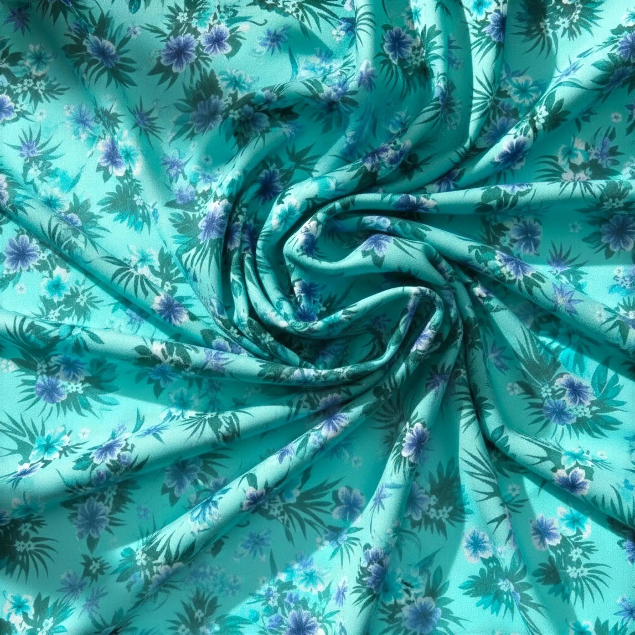 Accessoires Tropical Scarf Blanket Schal in Blau 4/8