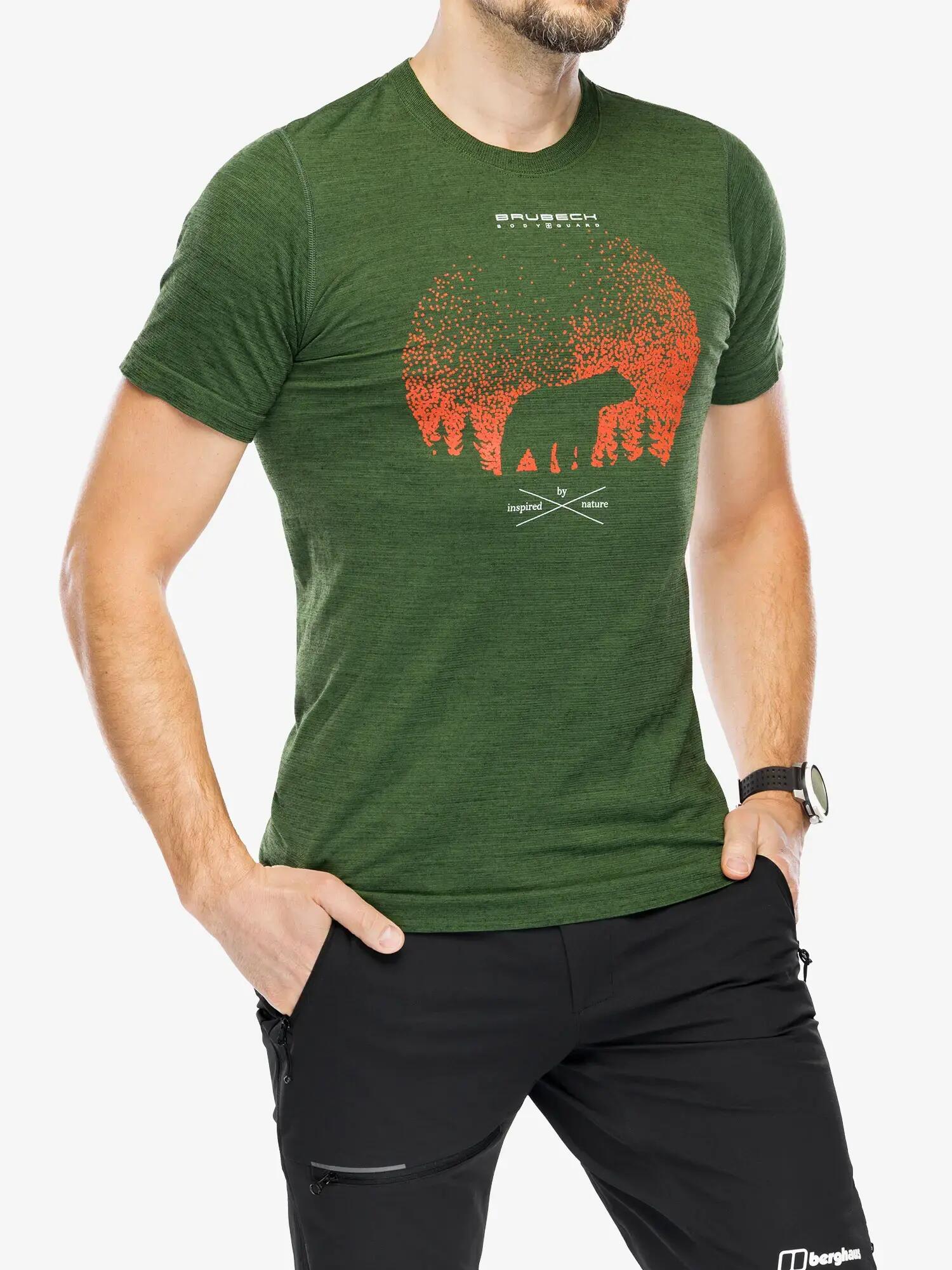 Koszulka męska z krótkim rękawem wełniana Brubeck OUTDOOR WOOL PRO 7/7