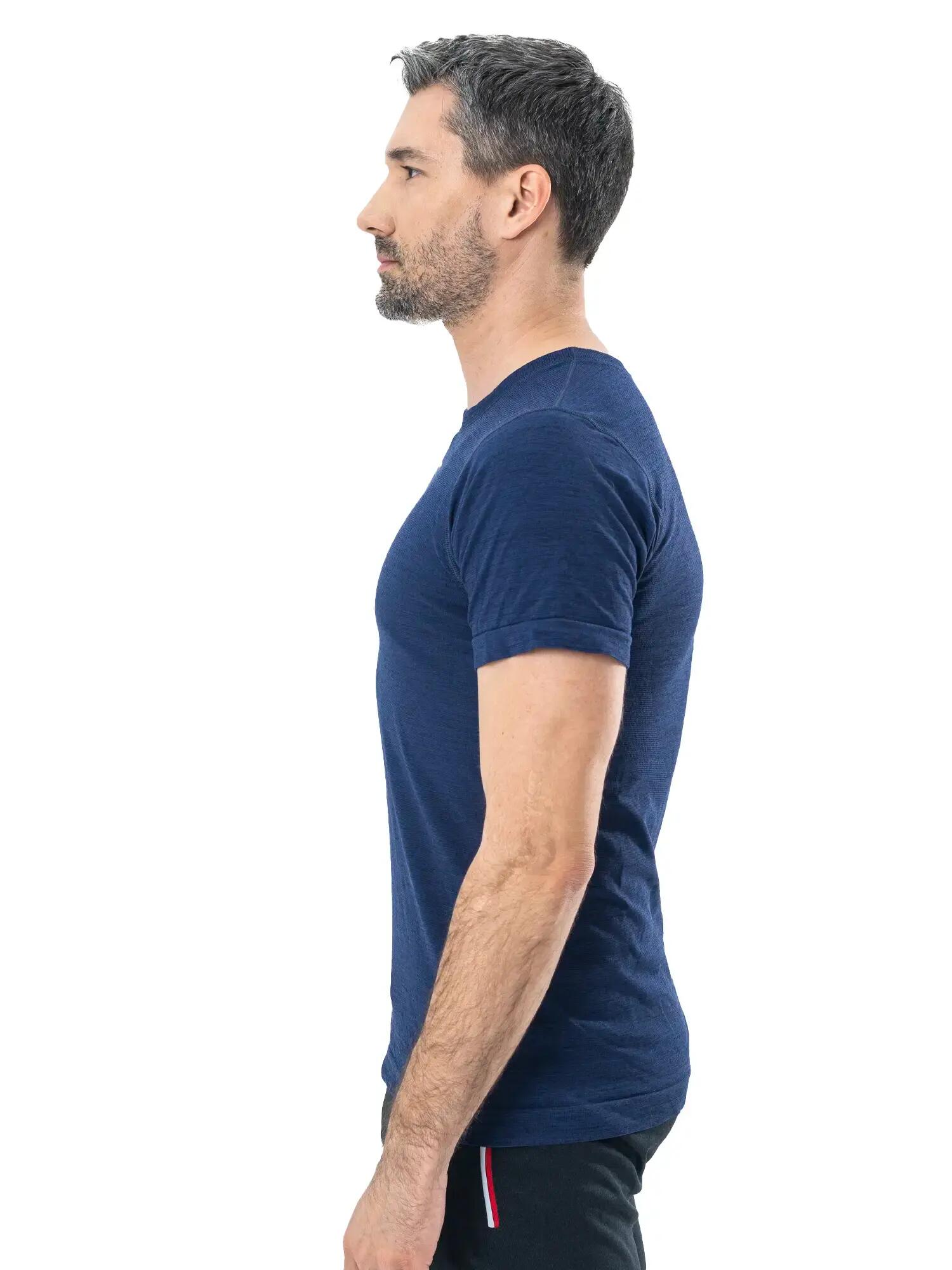 Koszulka męska z krótkim rękawem wełniana Brubeck OUTDOOR WOOL PRO 6/7