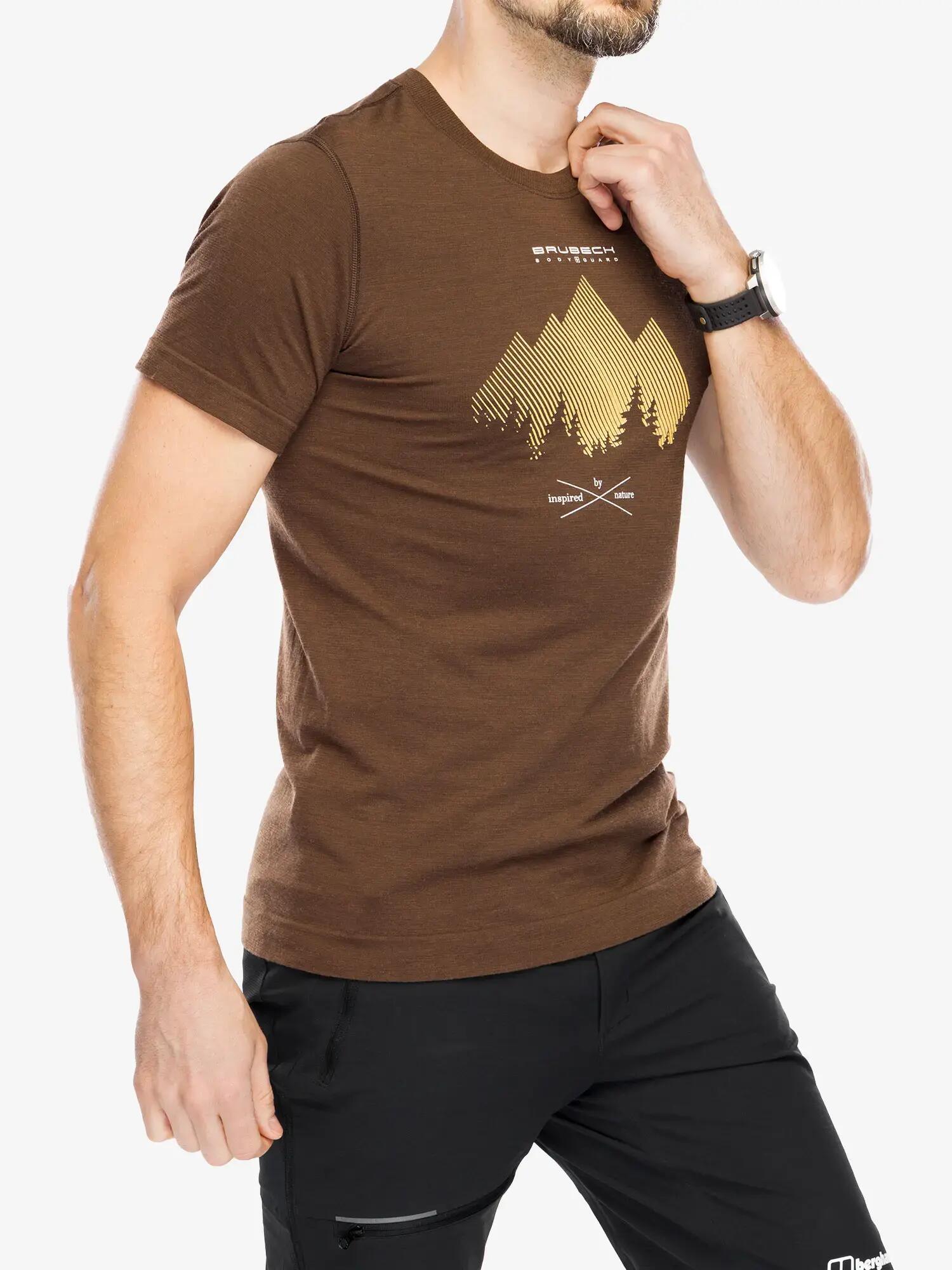 Koszulka męska z krótkim rękawem wełniana Brubeck OUTDOOR WOOL PRO 7/7