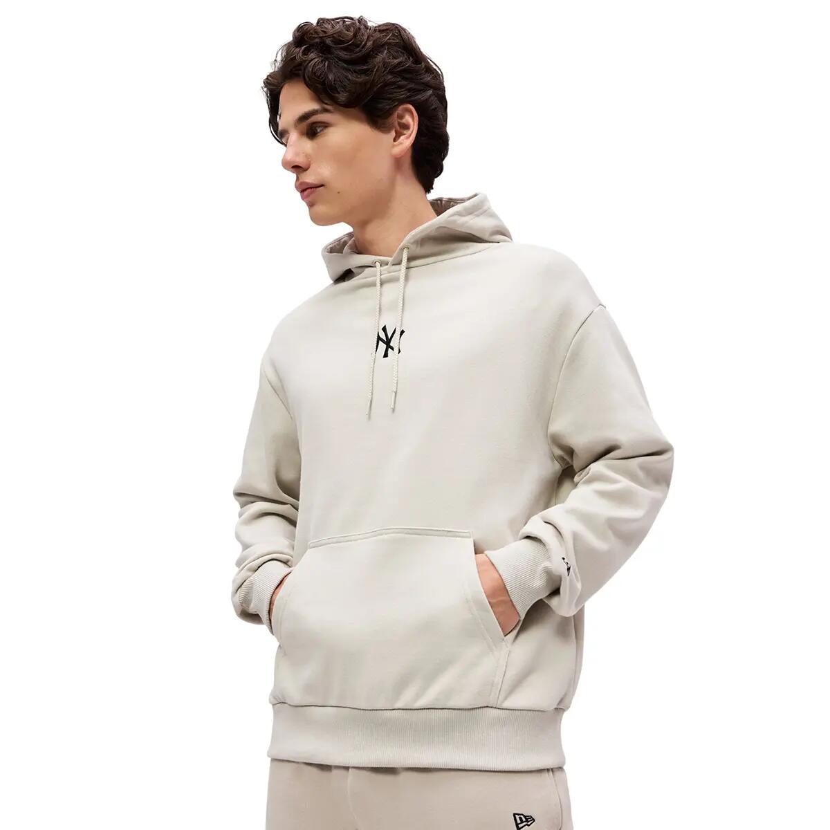 Sweat à Capuche Oversize MLB New York Yankees New Era Crème 4/6