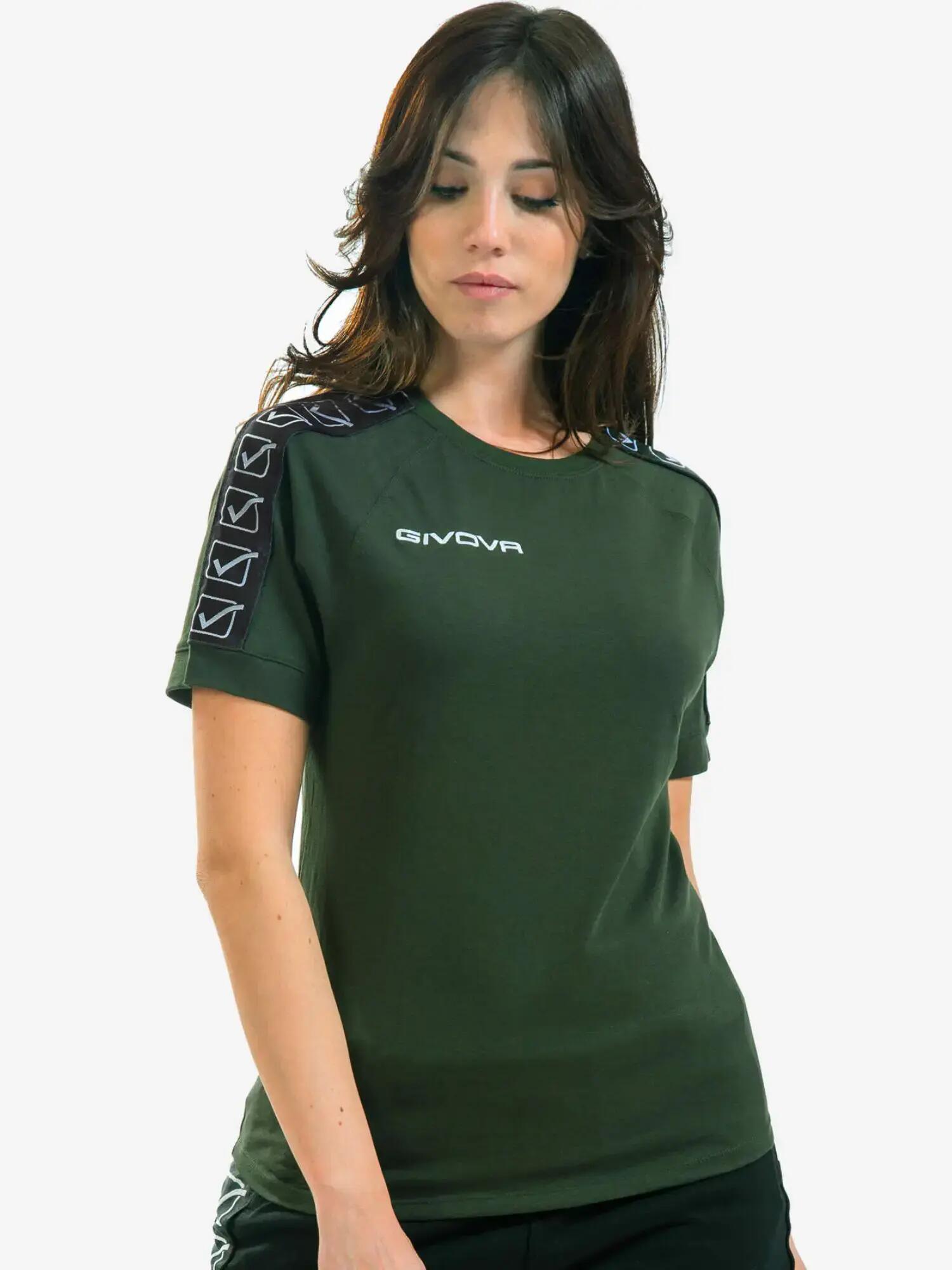 T-shirt uomo givova verde militare 3/5