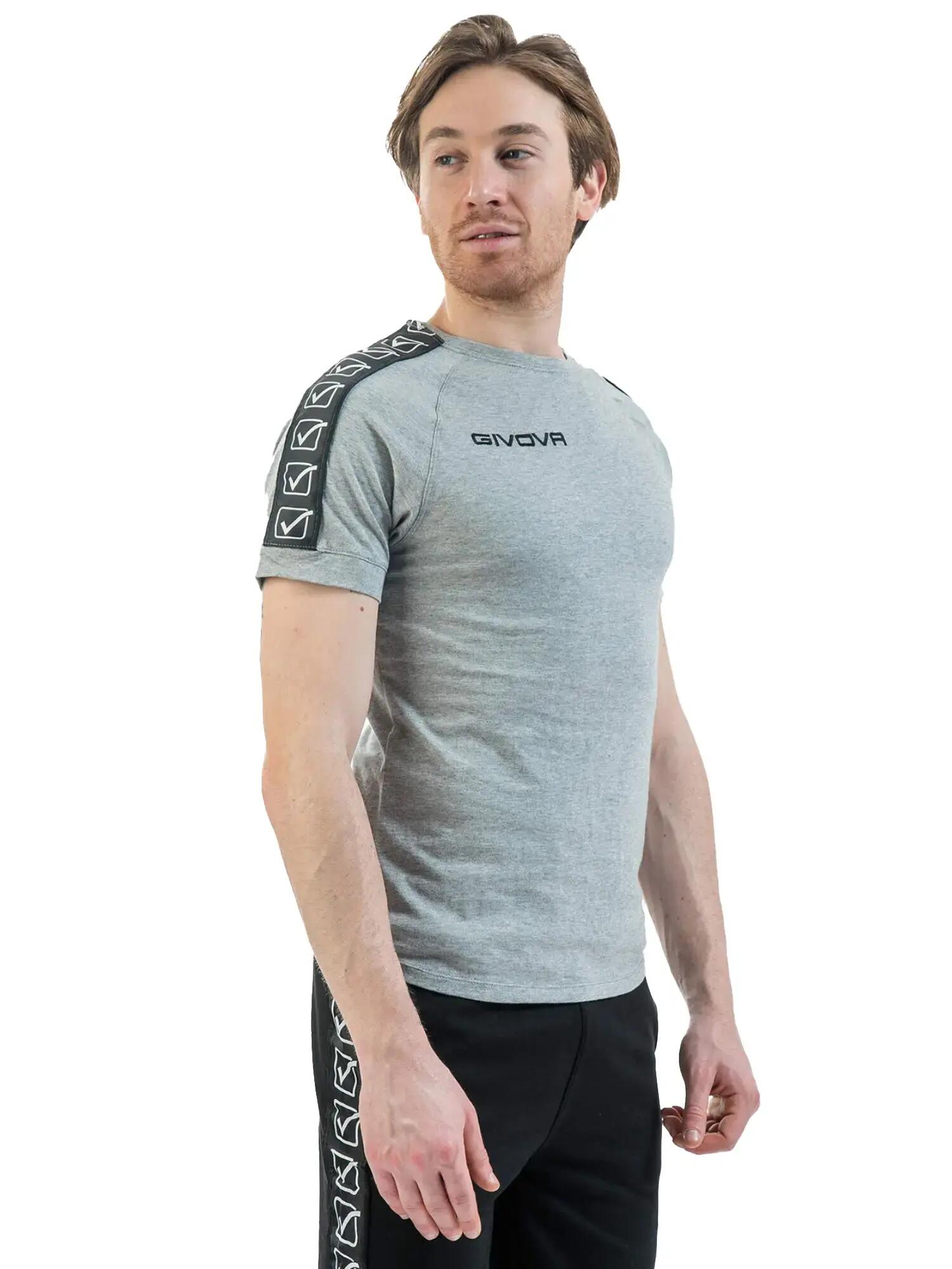 T-shirt desportiva Givova Cotton Band cinzento claro 2/3