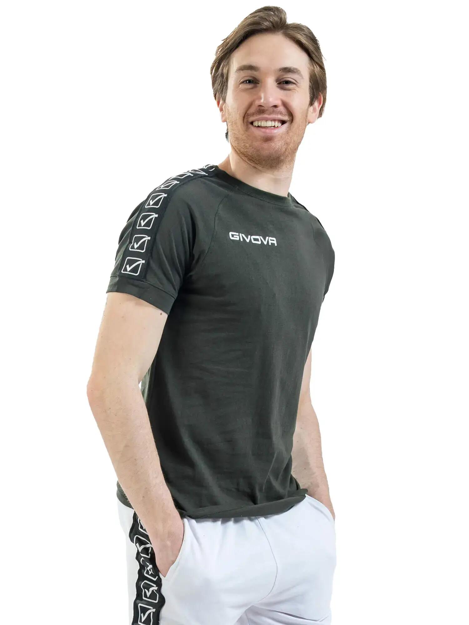 T-shirt uomo givova verde militare 2/5