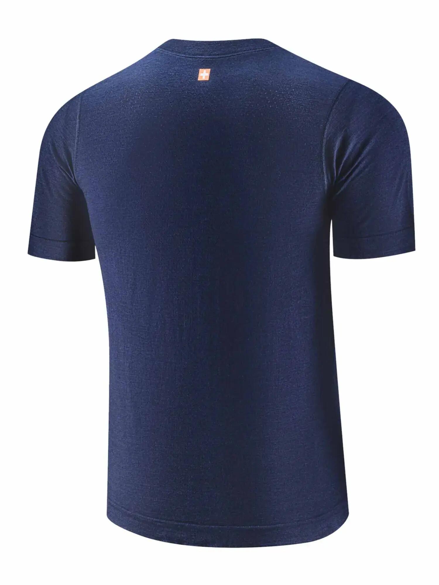 Koszulka męska z krótkim rękawem wełniana Brubeck OUTDOOR WOOL PRO 3/3
