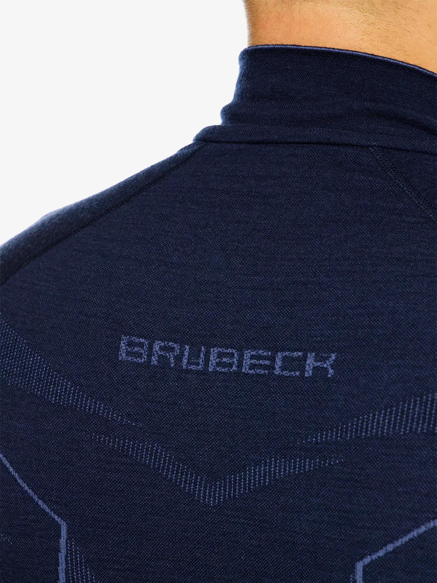 Bluza męska z krótkim ekspresem wełniana Brubeck EXTREME MERINO 7/7