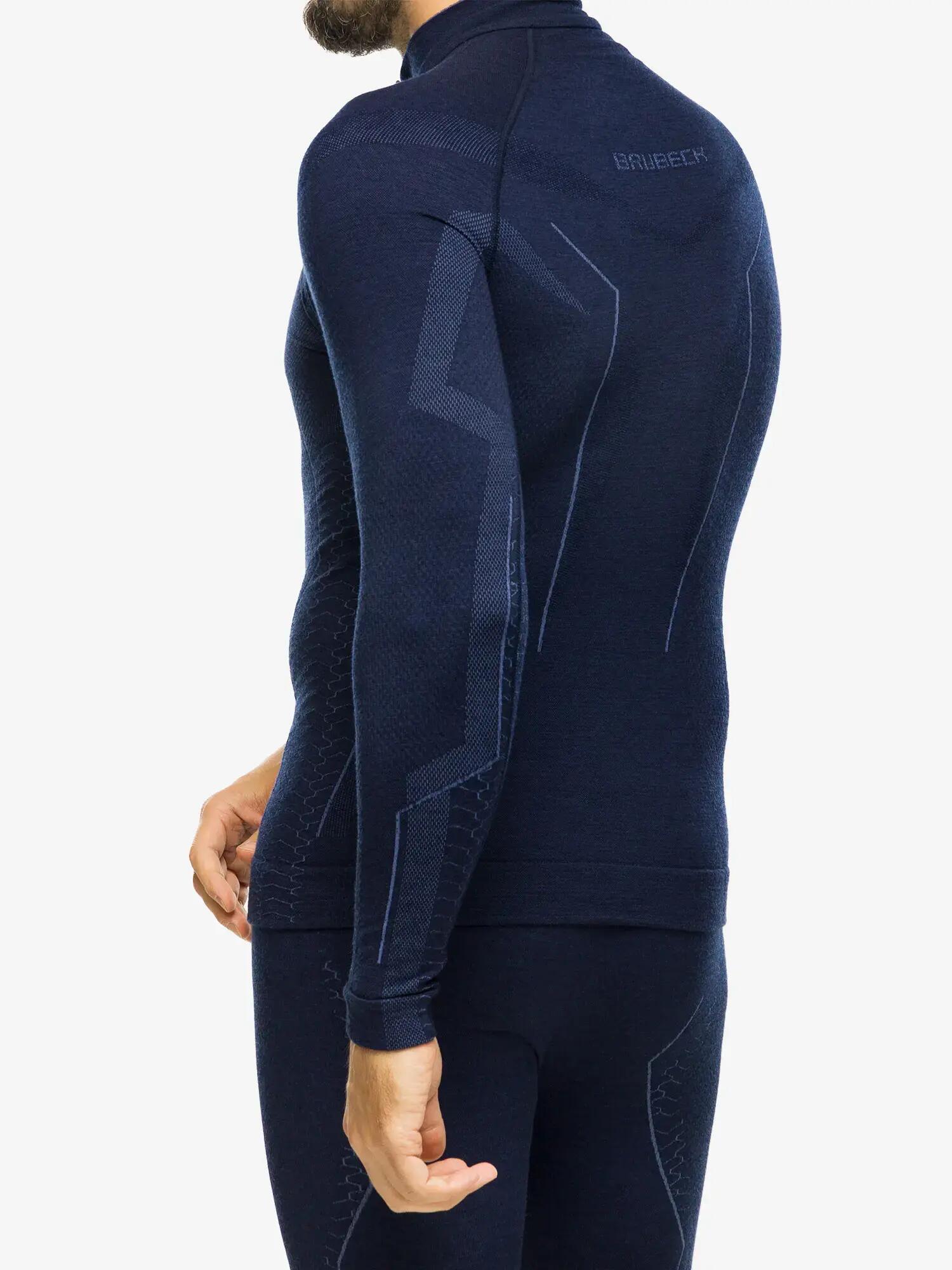 Bluza męska z krótkim ekspresem wełniana Brubeck EXTREME MERINO 6/7