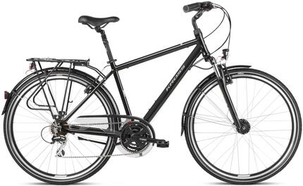 Rower trekkingowy Kross Trans 3.0 28"M(19") męski 21 biegów czarny/szary połysk
