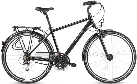 Rower trekkingowy Kross Trans 3.0 28"M(19") męski 21 biegów czarny/szary połysk