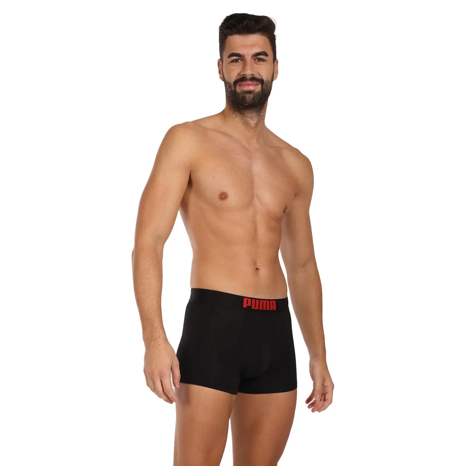 Bokserki treningowe męskie Puma Placed Logo Boxer 2 pack 7/7
