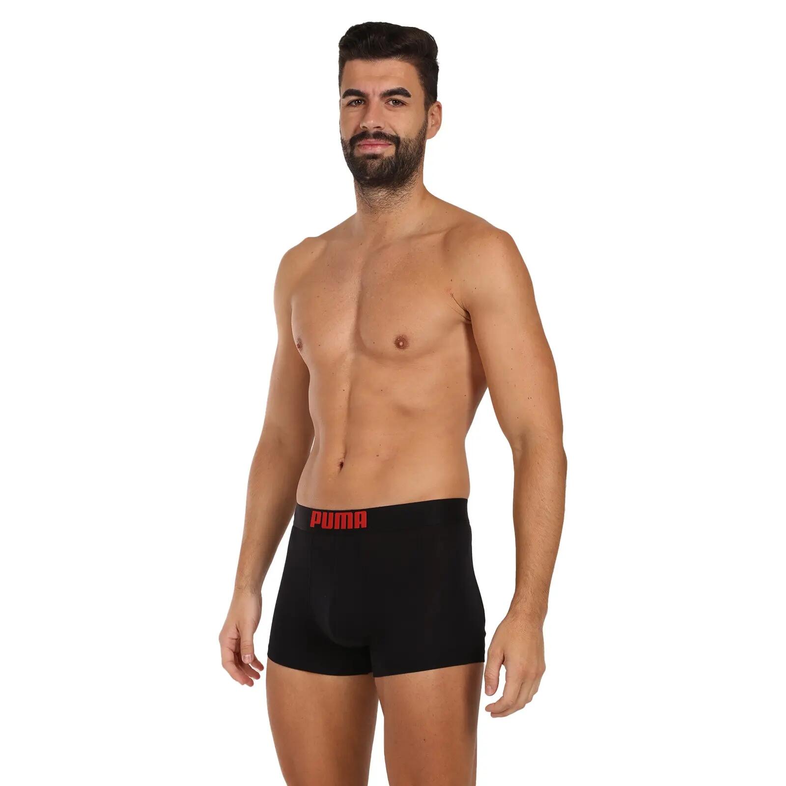 Bokserki treningowe męskie Puma Placed Logo Boxer 2 pack 6/7