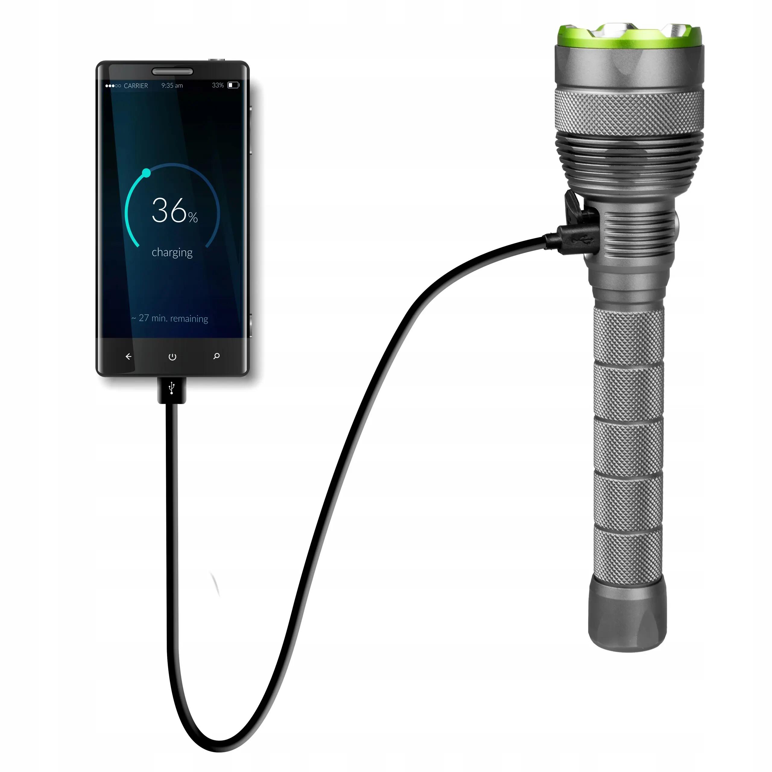 Handlampe Vayox USB-C ZOOM Powerbank 10000lm 7/16