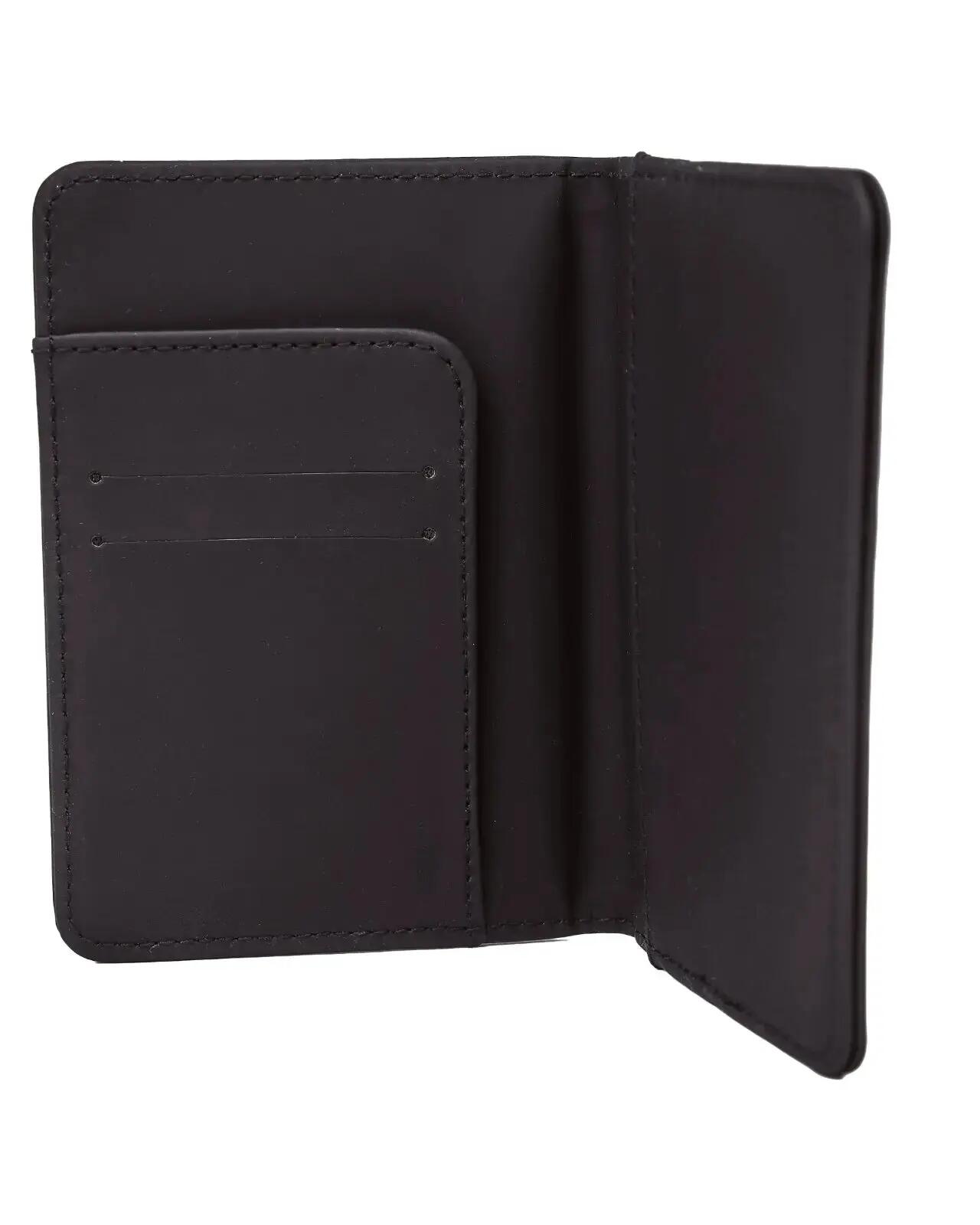 Paspoort- en bagagelabelhouder - elegante reisset van PU-leer ZWART 4/6