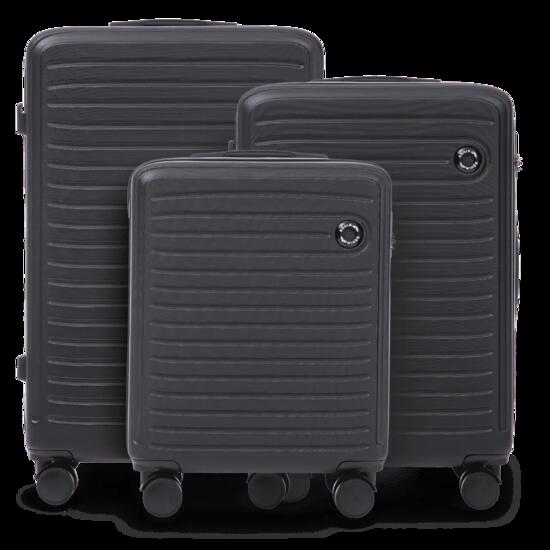 Ensemble de 3 valises Wings ABS+ COOT Noir