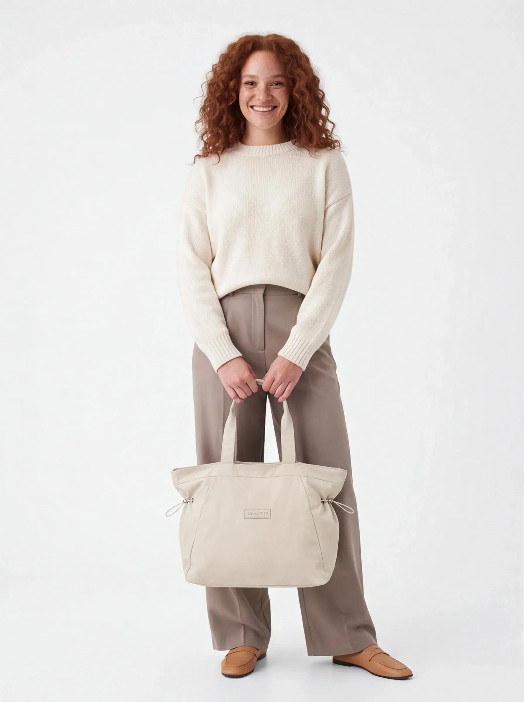 Sac shopper WINGS SOLENNE 14L spacieux BEIGE 2/9