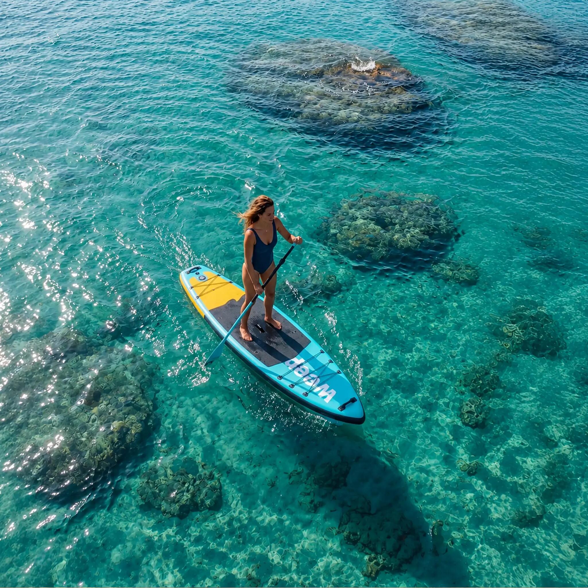 Deska Sup Do Pływania Weep Azure 350 cm 11'5" Dmuchana Pompowana Akcesoria 5/8