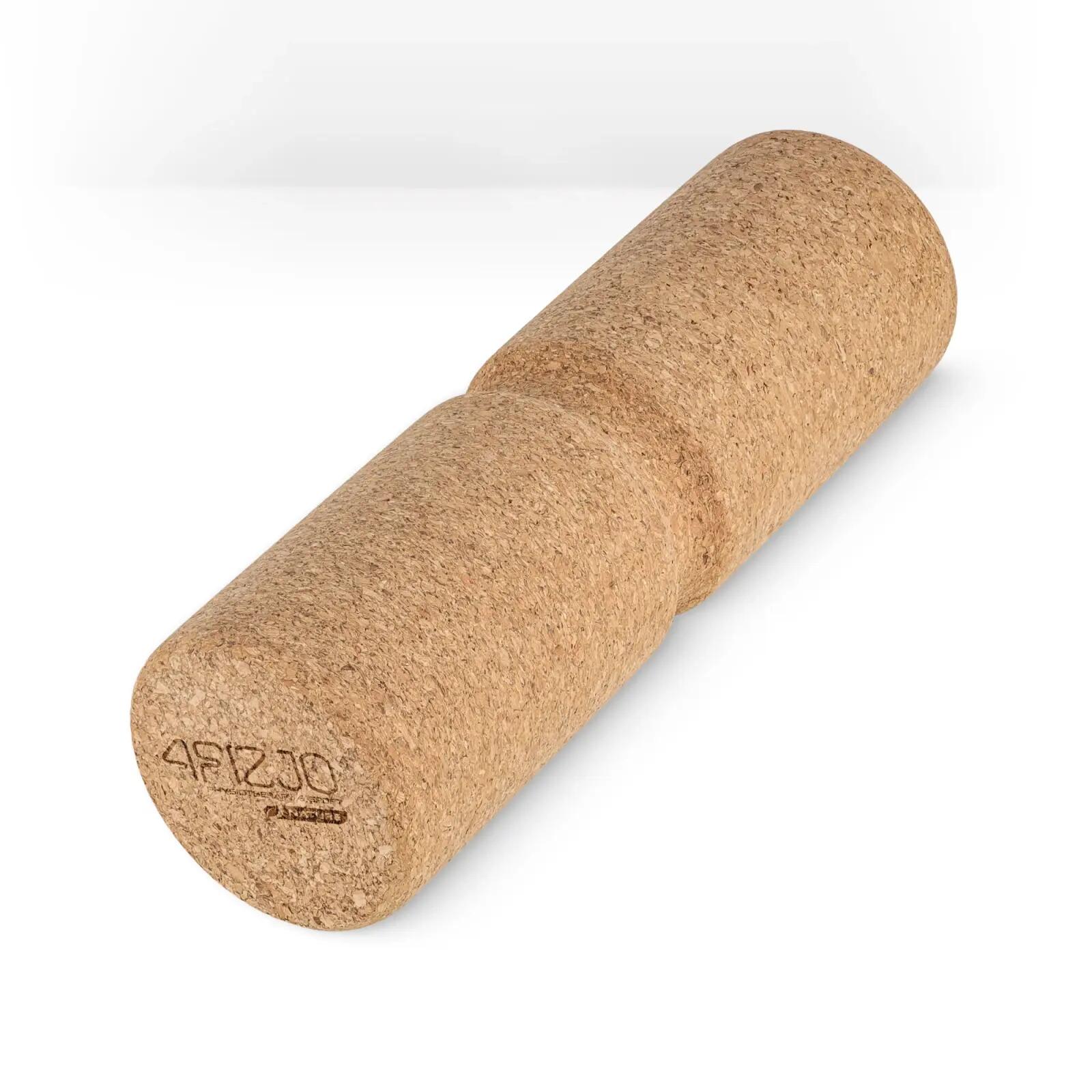 Tvarovaný korkový masážní roller 30 x 10 cm 4FIZJO 13/14