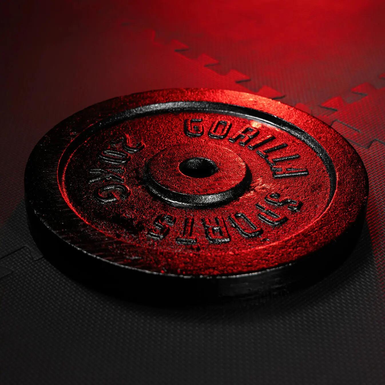 DISQUE DE MUSCULATION FONTE NOIR | DIAM 31MM | AU CHOIX DE 1,25KG À 30KG 7/7