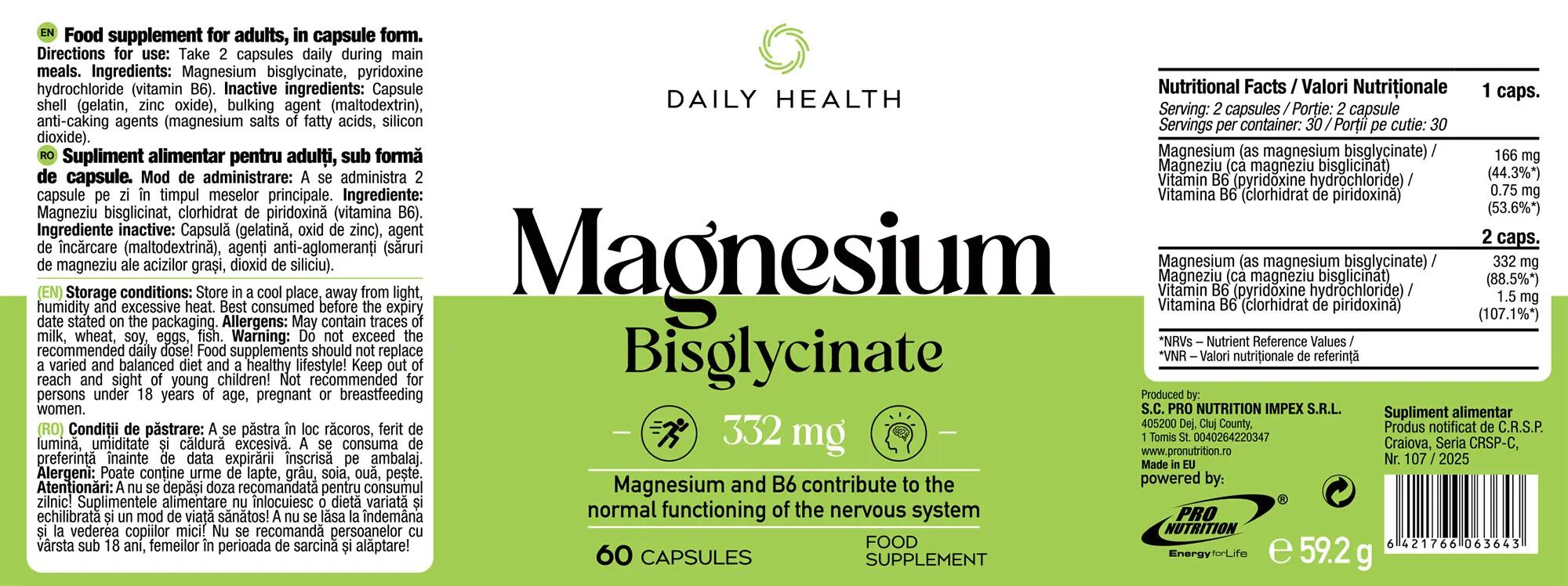 Magnesium Bisglycinate, 60 capsule 2/6