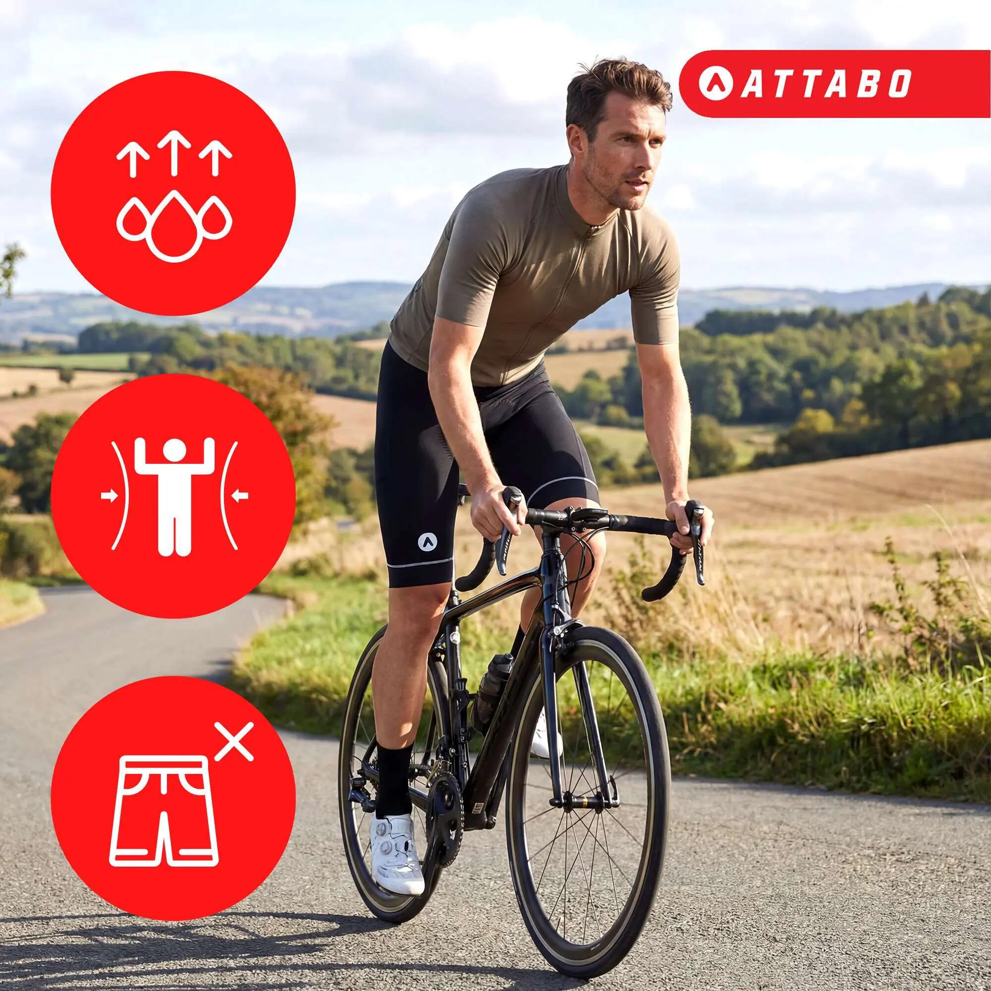 Spodenki rowerowe męskie ATTABO Kirun Pro Bib Shorts Cargo 5/7