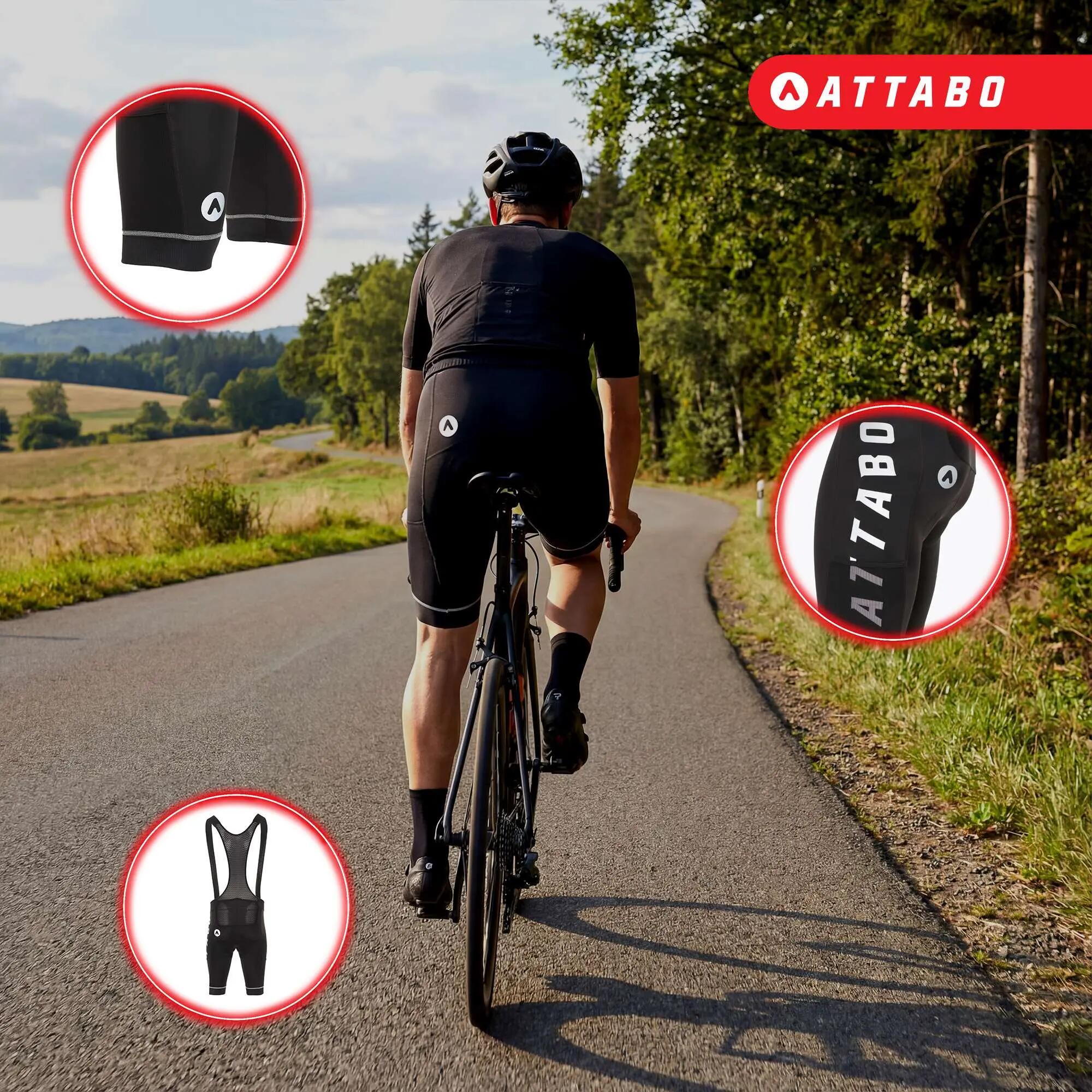 Spodenki rowerowe męskie ATTABO Kirun Pro Bib Shorts Cargo 4/7