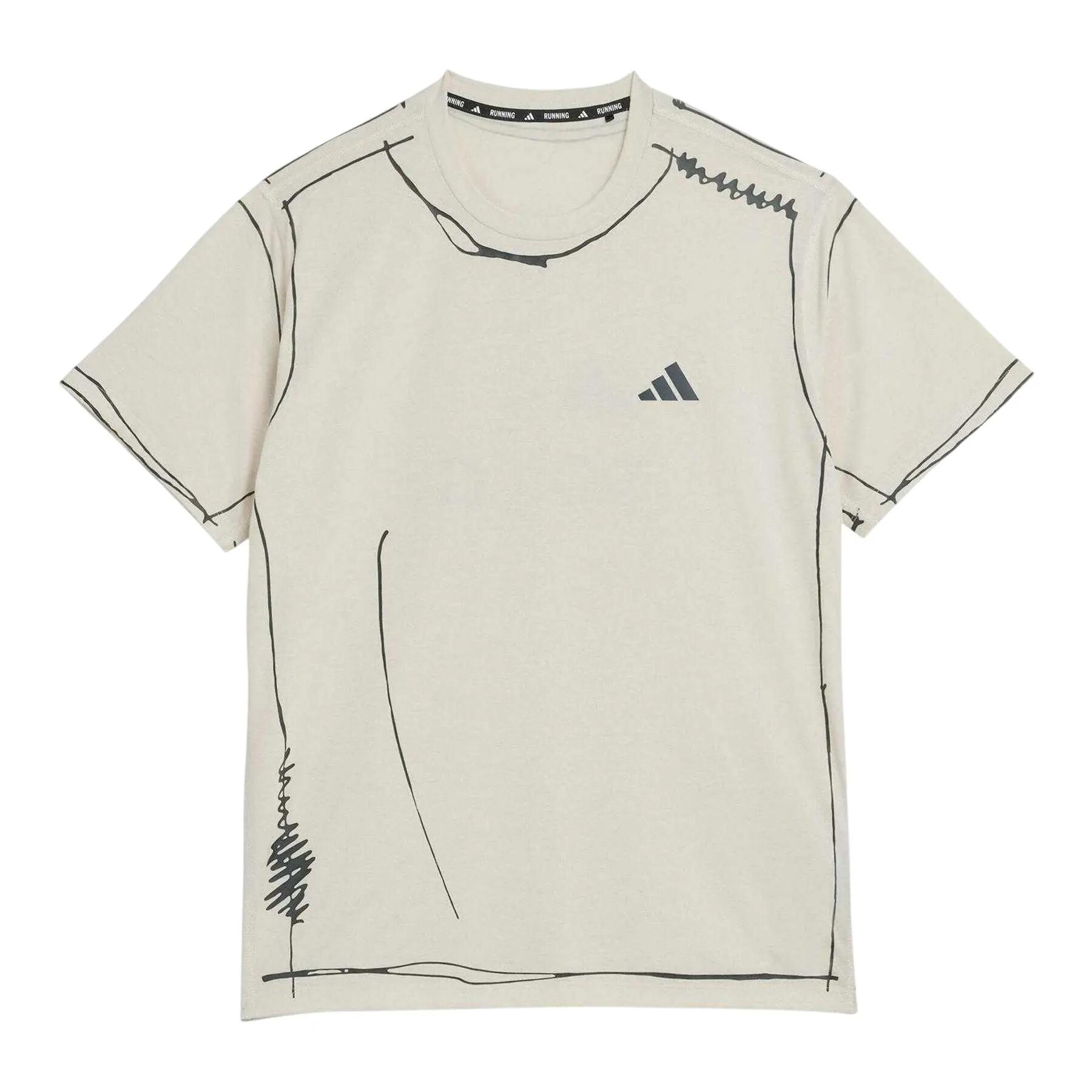 Adidas Mens Doodle Logo Loose Fit T-Shirt