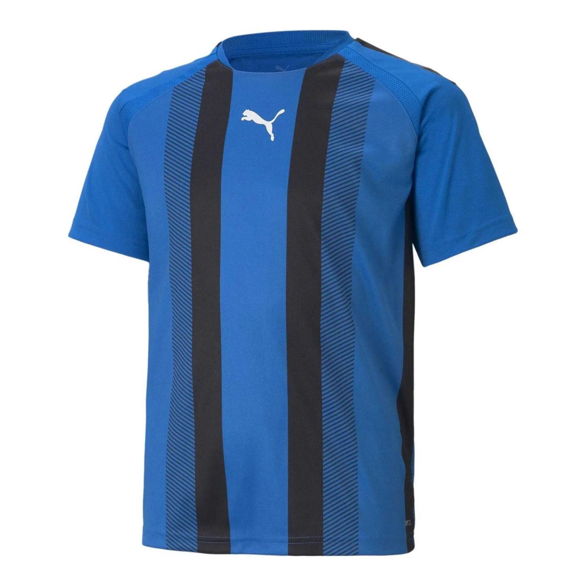 Puma Childrens/Kids Team Liga Striped Stripes Athletic T-Shirt