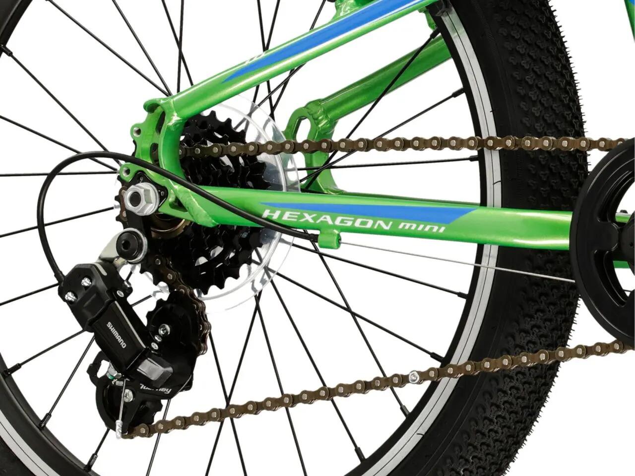 Rower dziecięcy Kross Hexagon Mini 1.0 20" 6 biegów zielony/biały 7/7