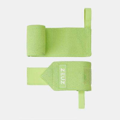 Zeuz 2 stuks polsbanden voor fitness & crossfit – krachttraining – lichtgroen