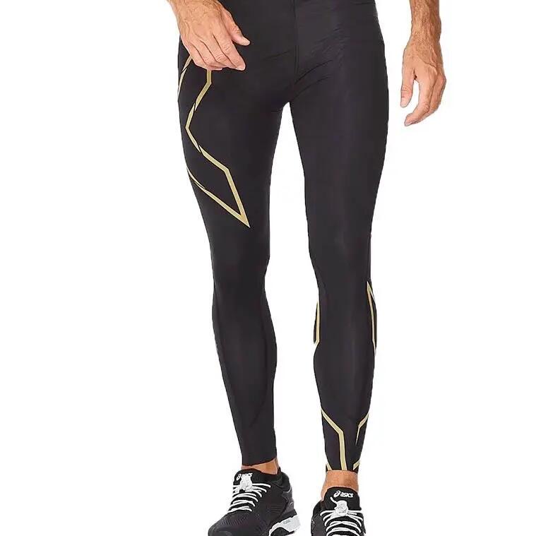 2XU Light Speed Compression Tights - Black/Gold - Size L