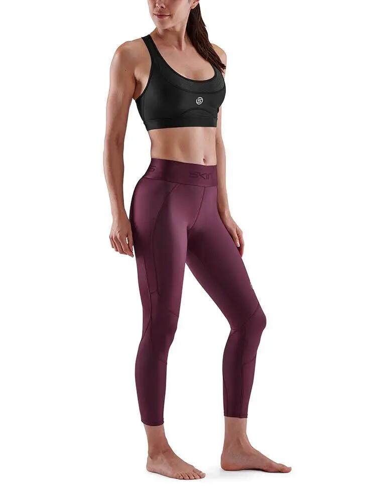 SKINS Collants 3/7 pour femme Série 8 - Bordeaux 5/5