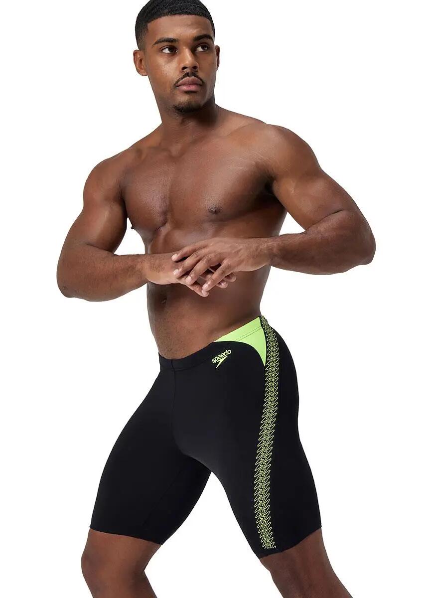 Speedo HyperBoom Splice Jammer – Zwart/Hyper Yellow, Maat UK 26 5/5