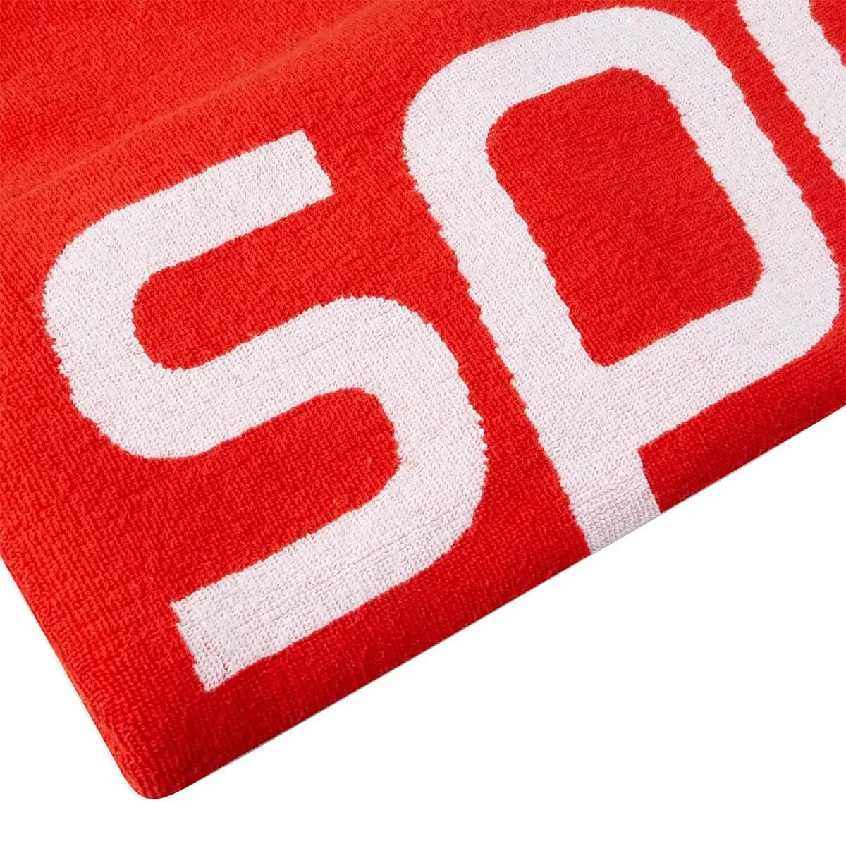 Serviette Speedo Logo Towel Rouge / Blanc 5/5