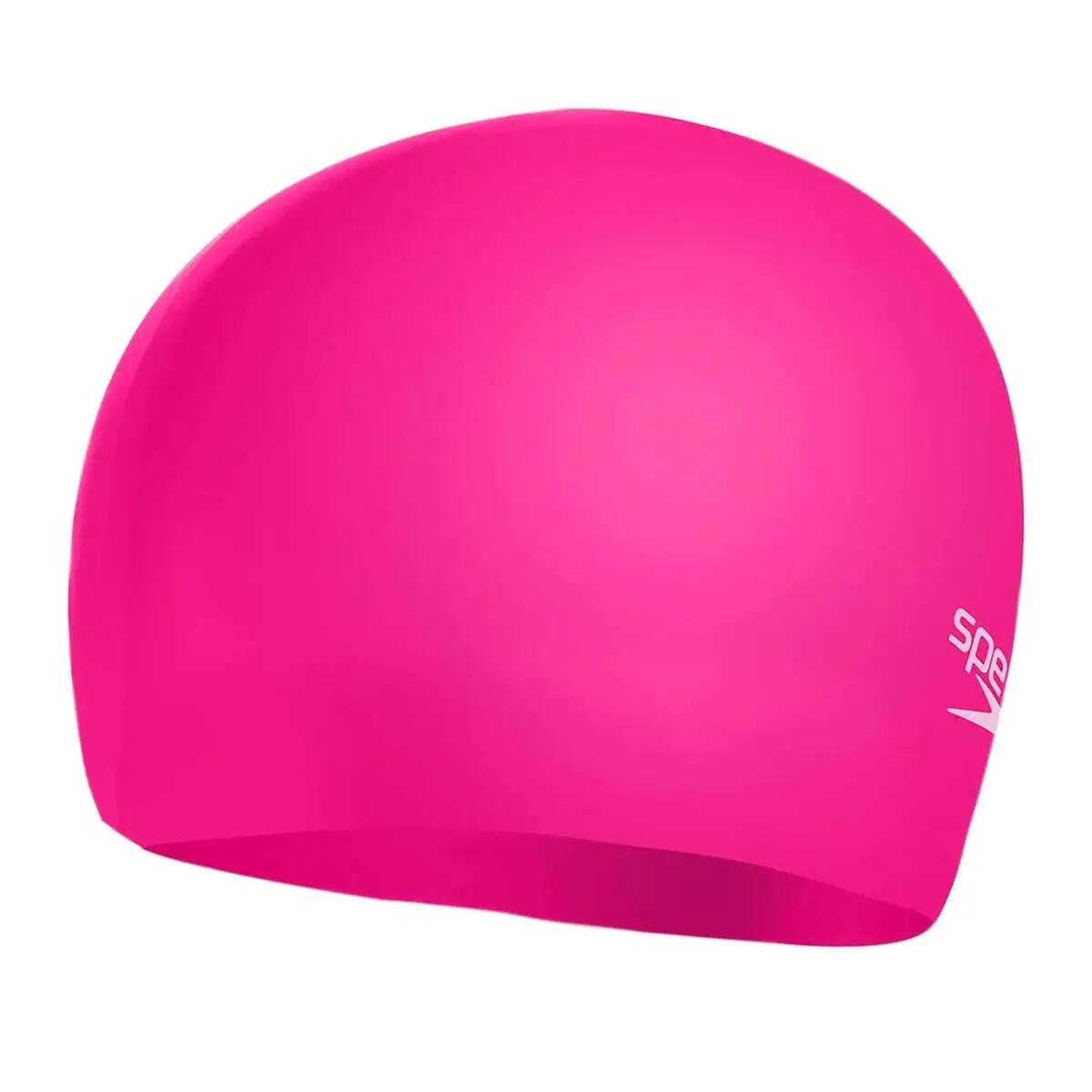 Speedo Junior Silikonkappe, schlicht, geformt – Rosa