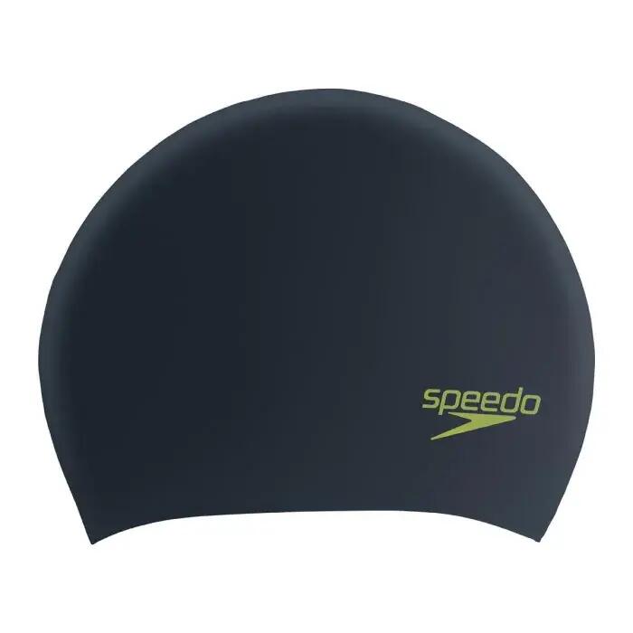 Cuffia in silicone Speedo Junior Long Hair - Nero/Verde acido 2/5
