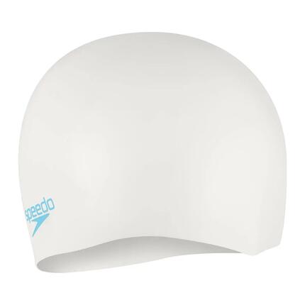 SPEEDO Bonnet de bain FLAT Silicone Blanc
