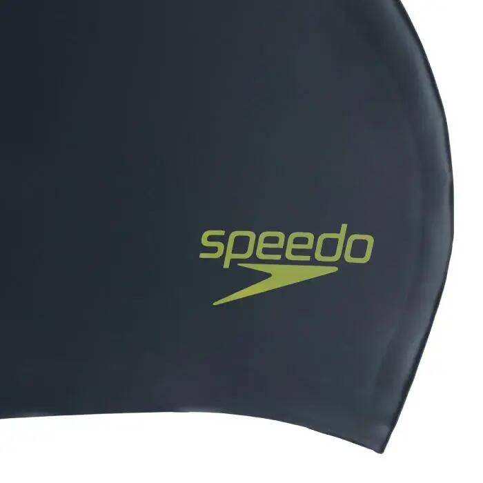 Cuffia in silicone Speedo Junior Long Hair - Nero/Verde acido 3/5