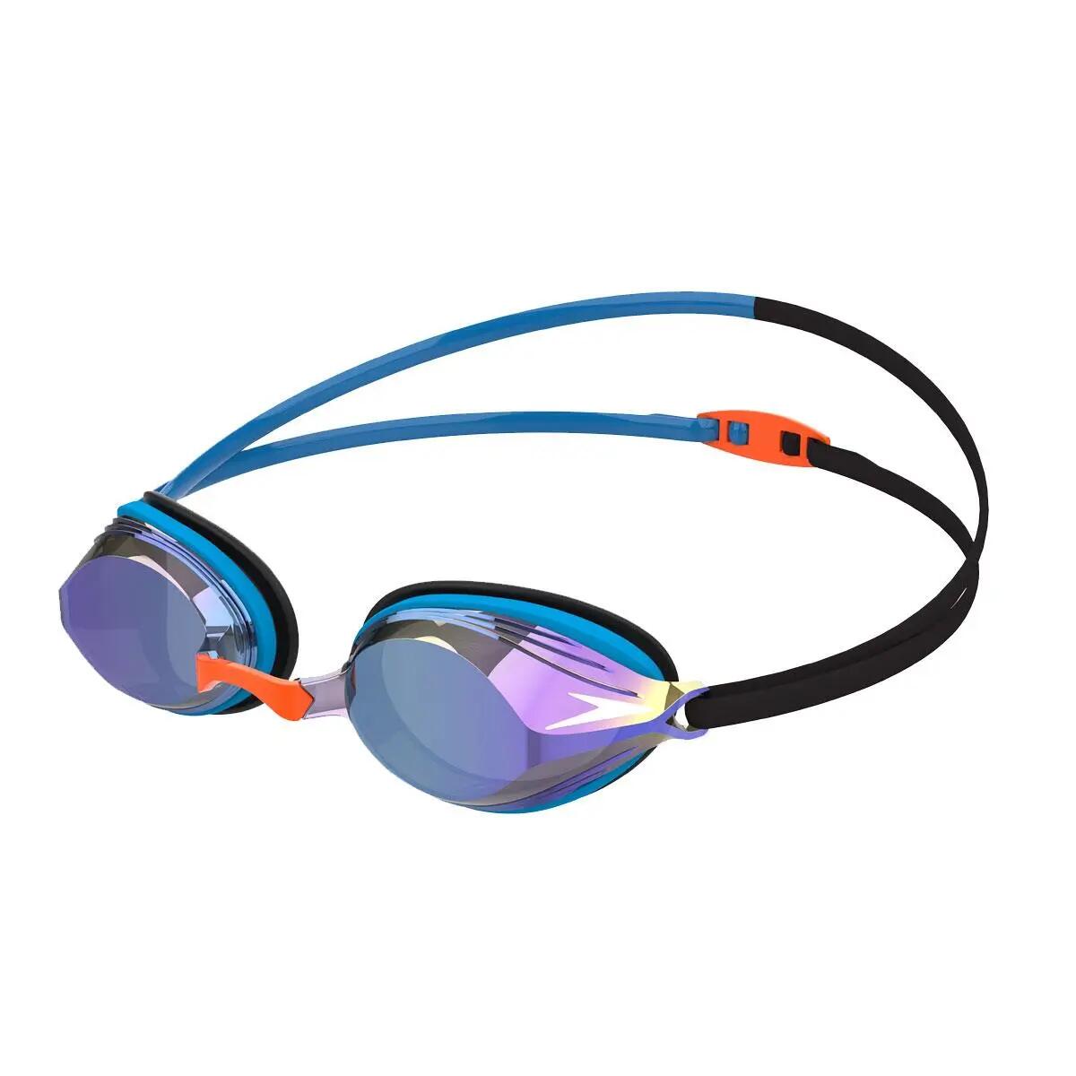 Speedo Vengeance Mirrored Goggles - Poolblauw/Zwart/Saffierblauw 4/5