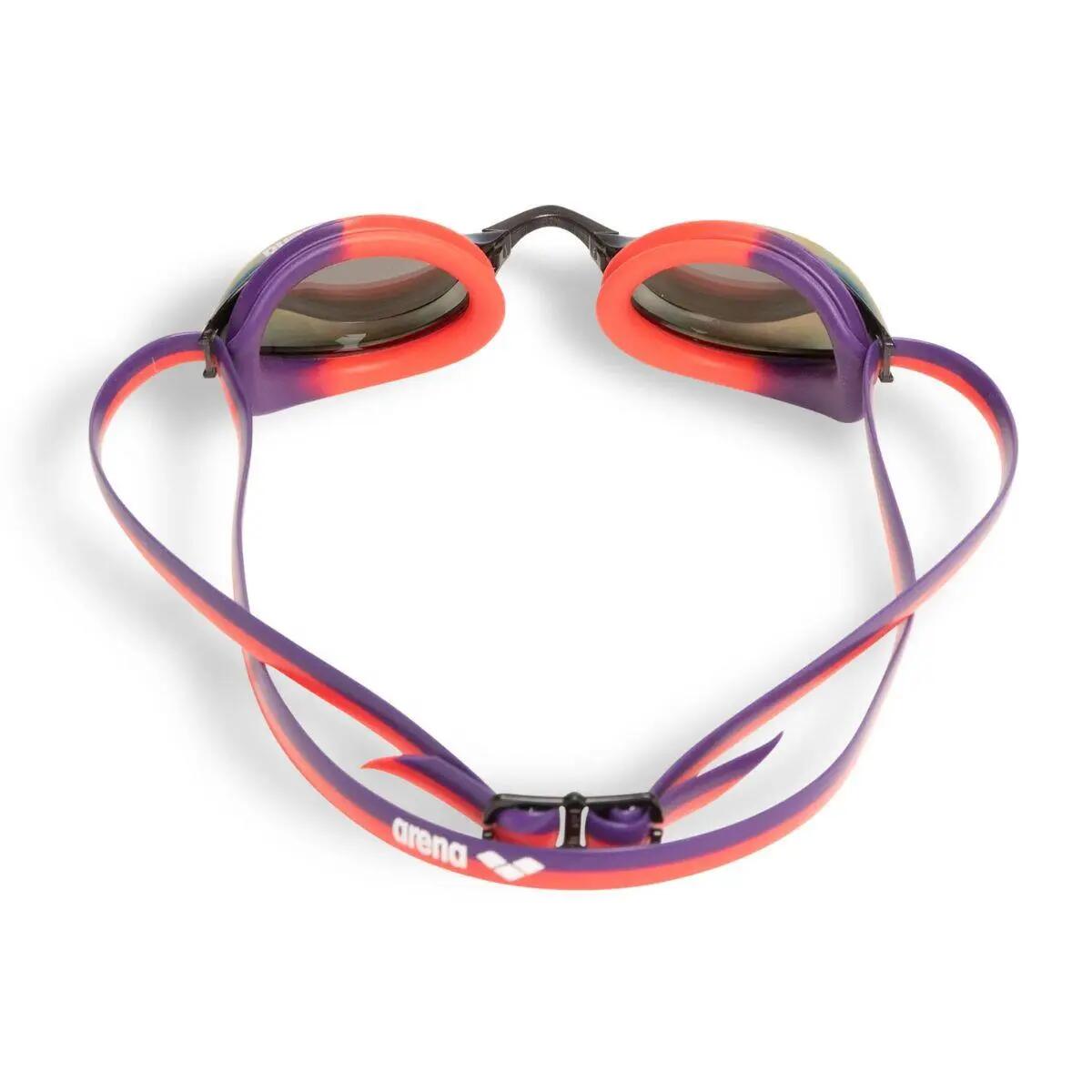 Arena Python Mirror Zwembril - Koper / Rood / Pruim 5/7