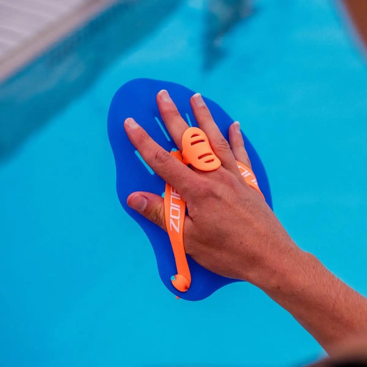 Zone3 Ergo Handpeddels - Blauw / Oranje 2/6