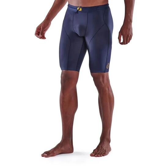 SKINS Collants mi-longs pour homme Série 5 - Bleu marine