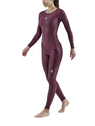 SKINS Haut à manches longues pour femme Série 3 - Bordeaux