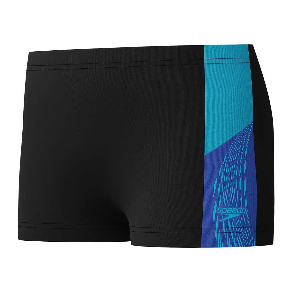 Costume Speedo Boys' Dive blu con pannelli verde elettrico 13-14 anni 4/5