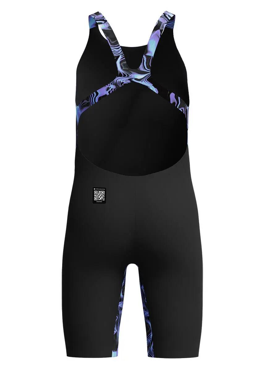 Speedo Fastskin Junior Endurance+ Max Openback Kneeskin - Lucent Glow / Noir 4/5