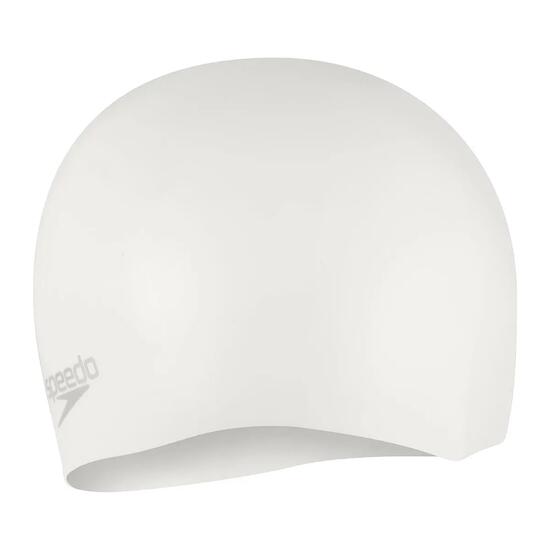 Cuffia Speedo Plain Moulded in silicone - Bianco/Argento