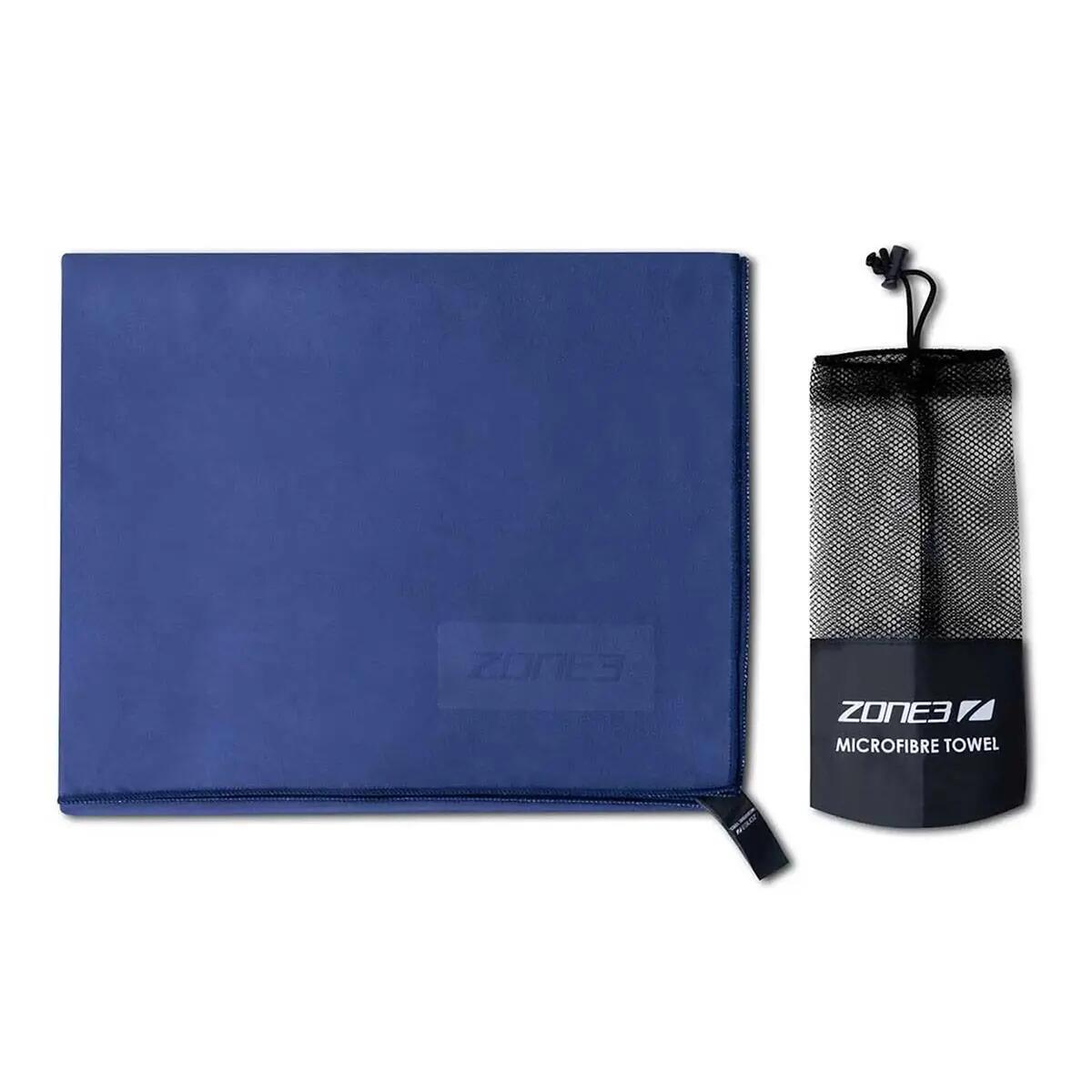 Serviette en microfibre Zone3 grand format - Bleue 4/5