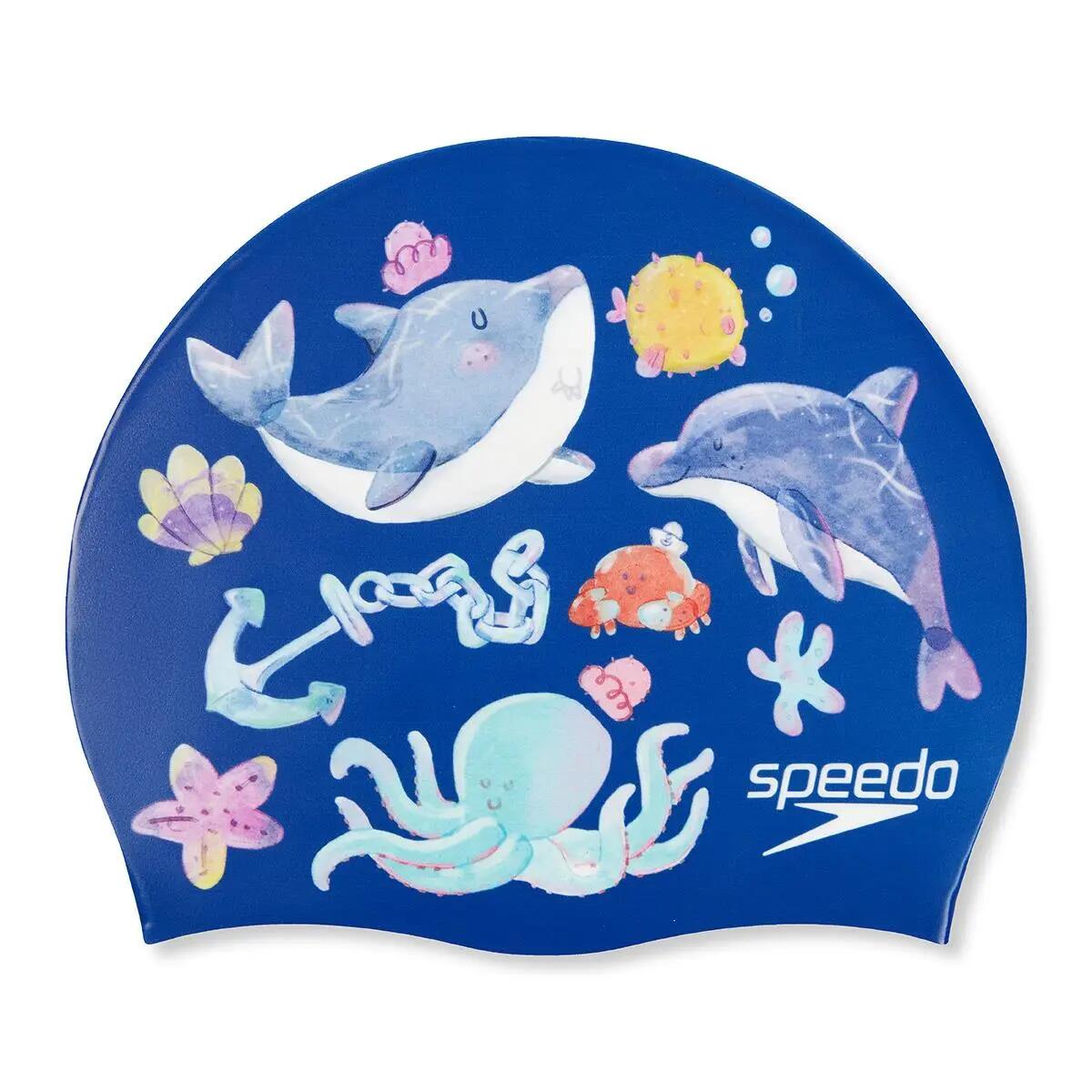 Gorra Speedo Junior con estampado digital - Azul Imperial / Azul Picton / Azul 2/4
