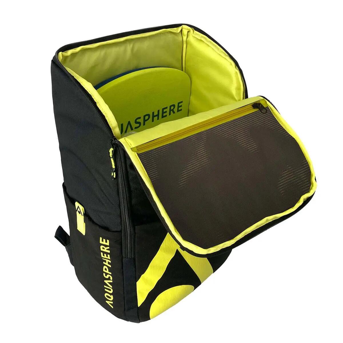 Aquasphere 30L Rucksack Schwarz / Gelb 5/5