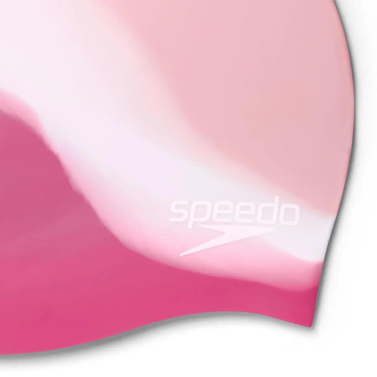 Bonnet Speedo Junior multicolore en silicone - Rose / Rose 3/4